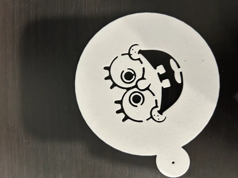 spongebob latte art
