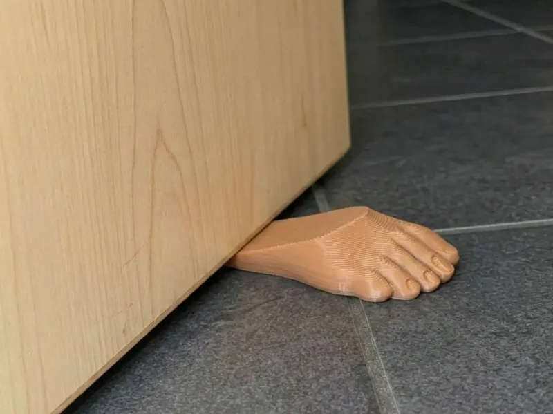 Giant Human Foot Door Stopper