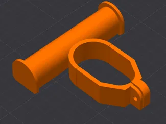Scooter Bar for storage bags, etc to mount to