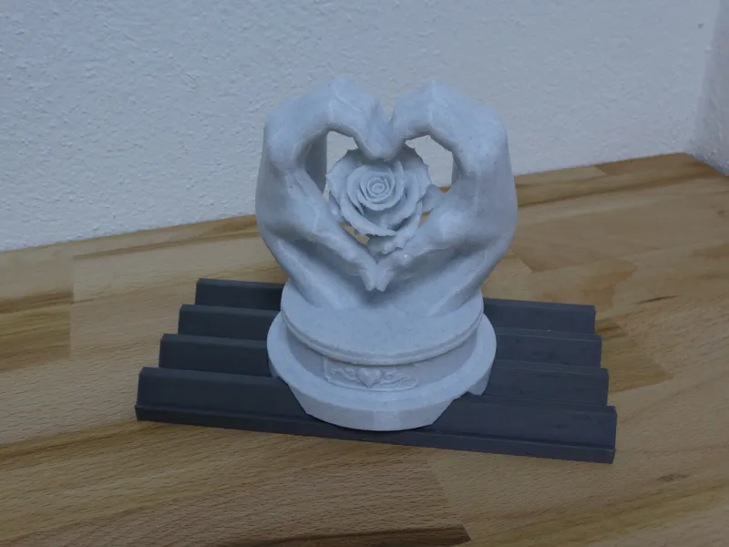 Moku Herzhände mit Rose