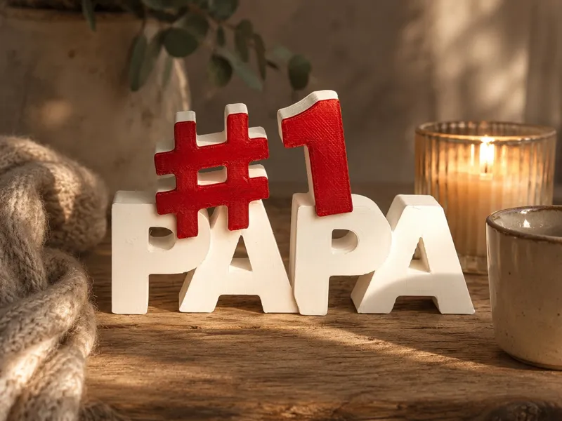 #1 Papa – Multicolor Father’s Day Decor Sign