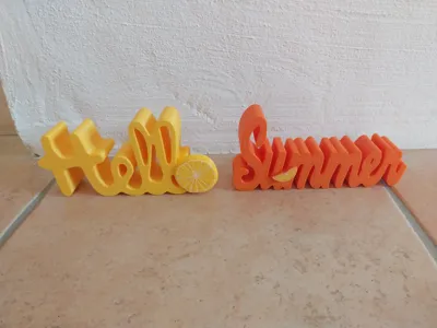 Decorative Lettering Hello Summer