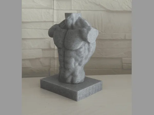Sculpture d'homme musclé