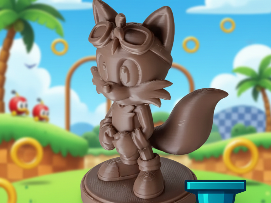Tails stylisé - Figurine 3D