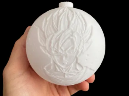 Lithofania Bola navidad goku feliz navidad