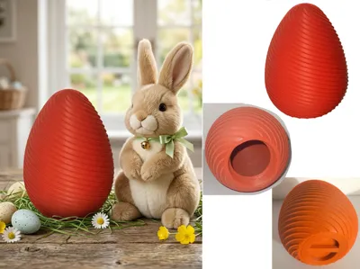 Easter egg with a secret compartment