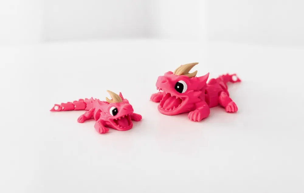 Articulated Flexi Dragon - Free 3D Print Model - MakerWorld