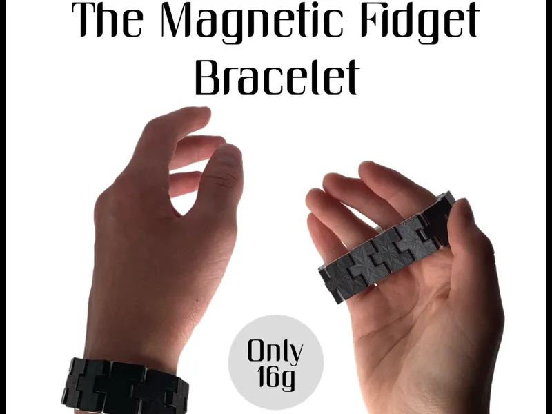 A Minimalistic Magnetic Fidget Bracelet