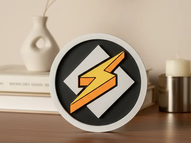Winamp logo coaster