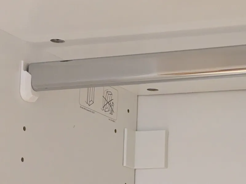 IKEA PAX Wardrobe rail mounts