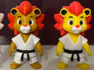 karate judo taekwondo aikido jiu jitsu lion figure