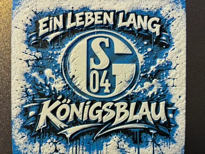 Schalke 04 A life of Royal Blue Hueforge