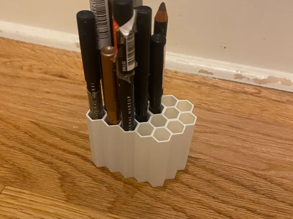 Organiseur de crayons en nid d'abeille