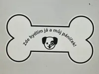 Psí cedulka na boudu