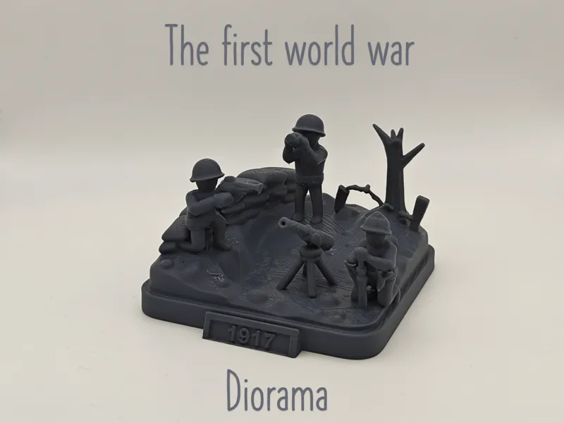 Diorama first world war