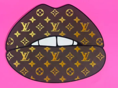 Louis Vuitton Lips Wall Art