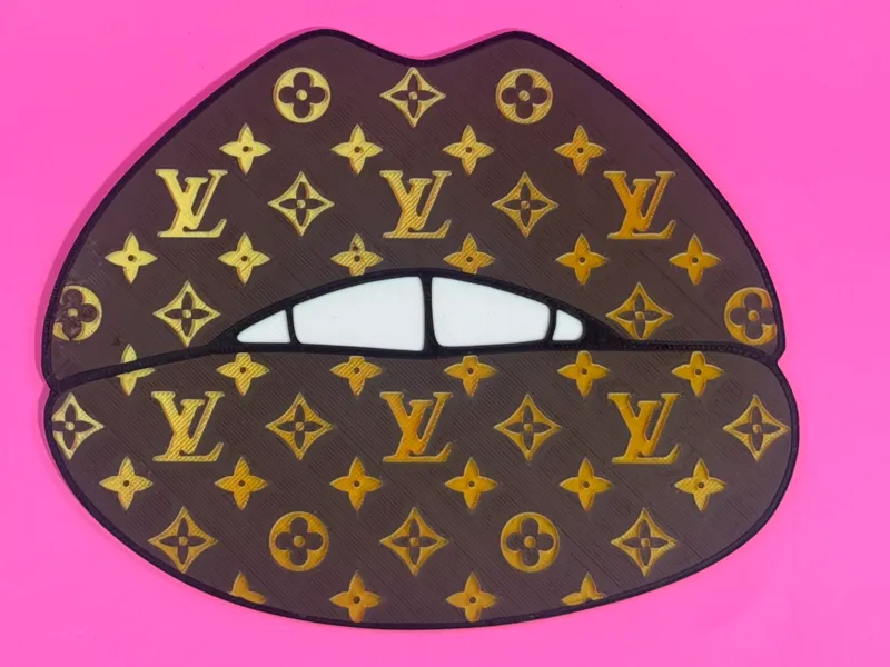 Louis Vuitton Lips Wall Art