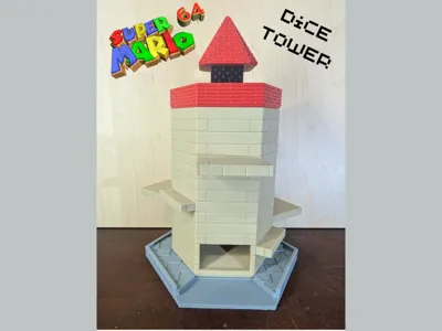 SM64 Whomp's Fortress Model- Dice Tower (No AMS)