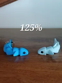 poisson articulé 125% SANS porte clé