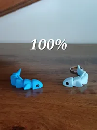 poisson articulé 100% porte-clé