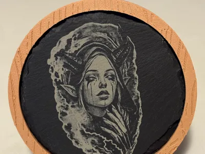 Round Slate Holder/ Round Slate Plate Holder 10x10