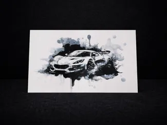 corvette spatter art