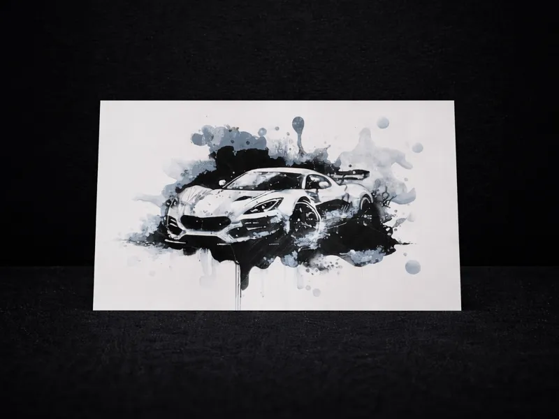 corvette spatter art
