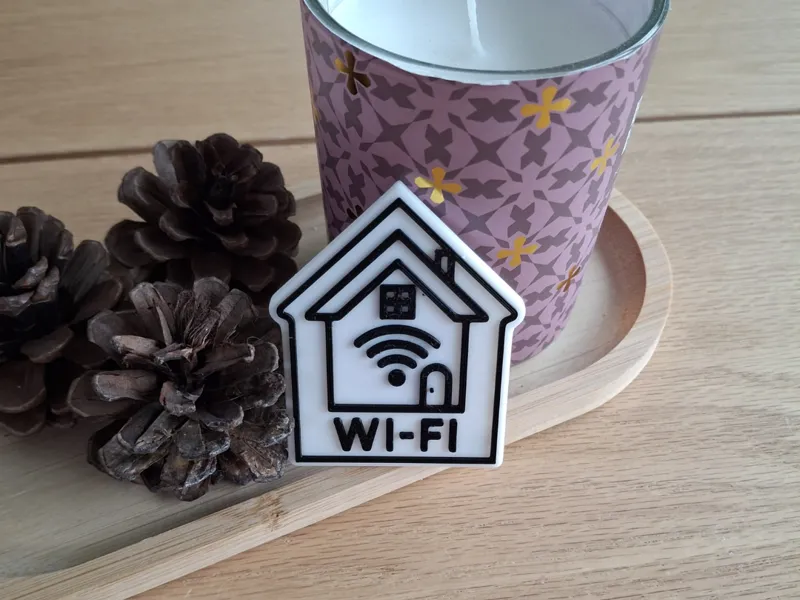 Home-Shaped NFC Magnet with WiFi Tag