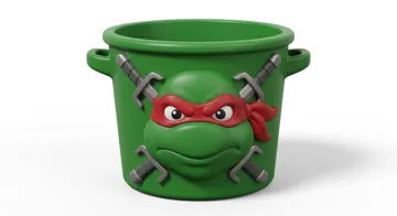 Letrero o emblema decorativo: Raphael – TMNT Paint Your Own Bucket — vista de referencia 4