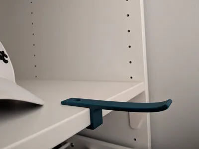 Hat hook for IKEA BESTA shelf