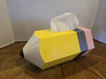 Letrero o emblema decorativo: No. 2 pencil tissue dispenser — vista de referencia 3
