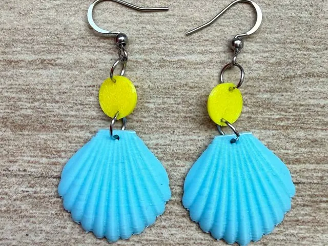 Pendientes concha y estrella de mar