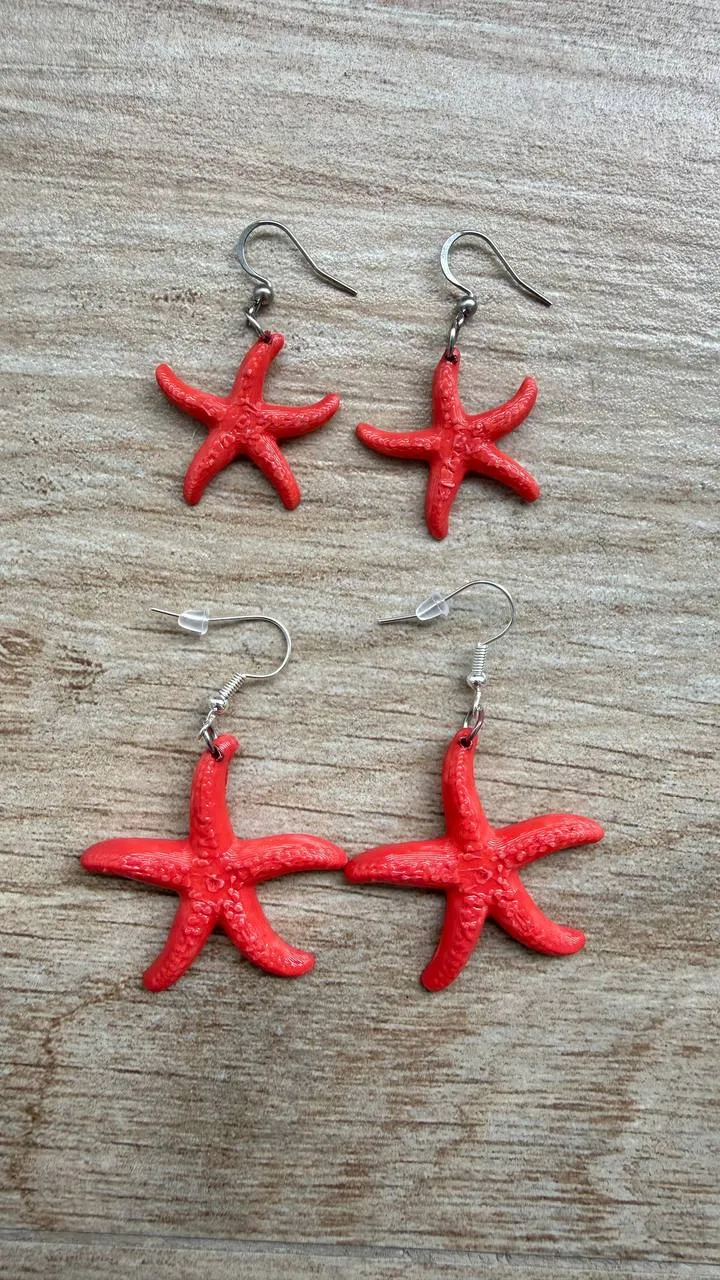 Pendientes concha y estrella de mar view 2