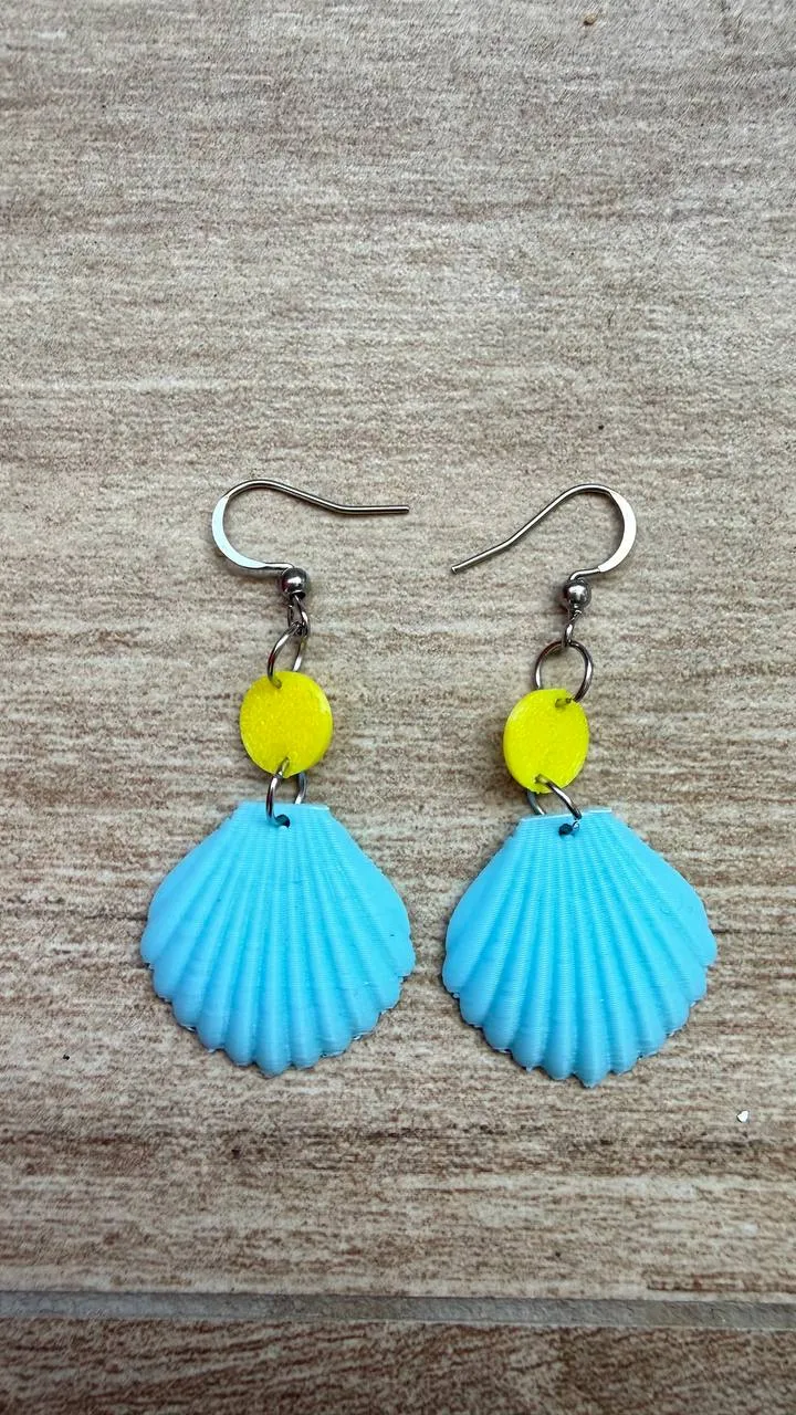 Pendientes concha y estrella de mar view 3
