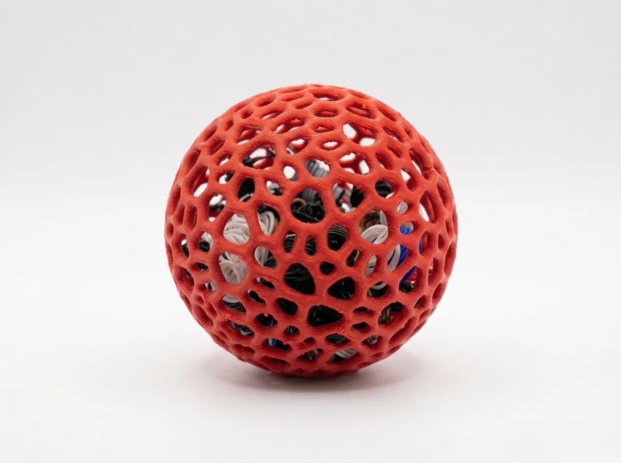 Recycled Purge Poop Cat Toy - Rattle Ball view 2