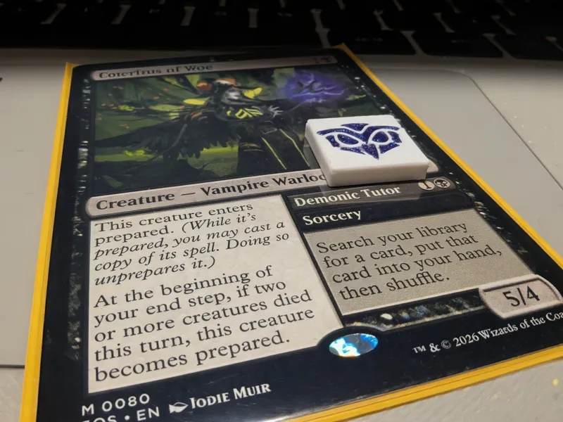 Strixhaven Prepared Ability Marker / Token / Chip