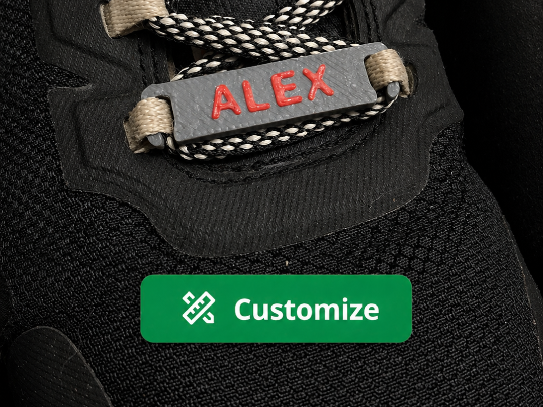 Custom Shoe Lace Name Tag Charm
