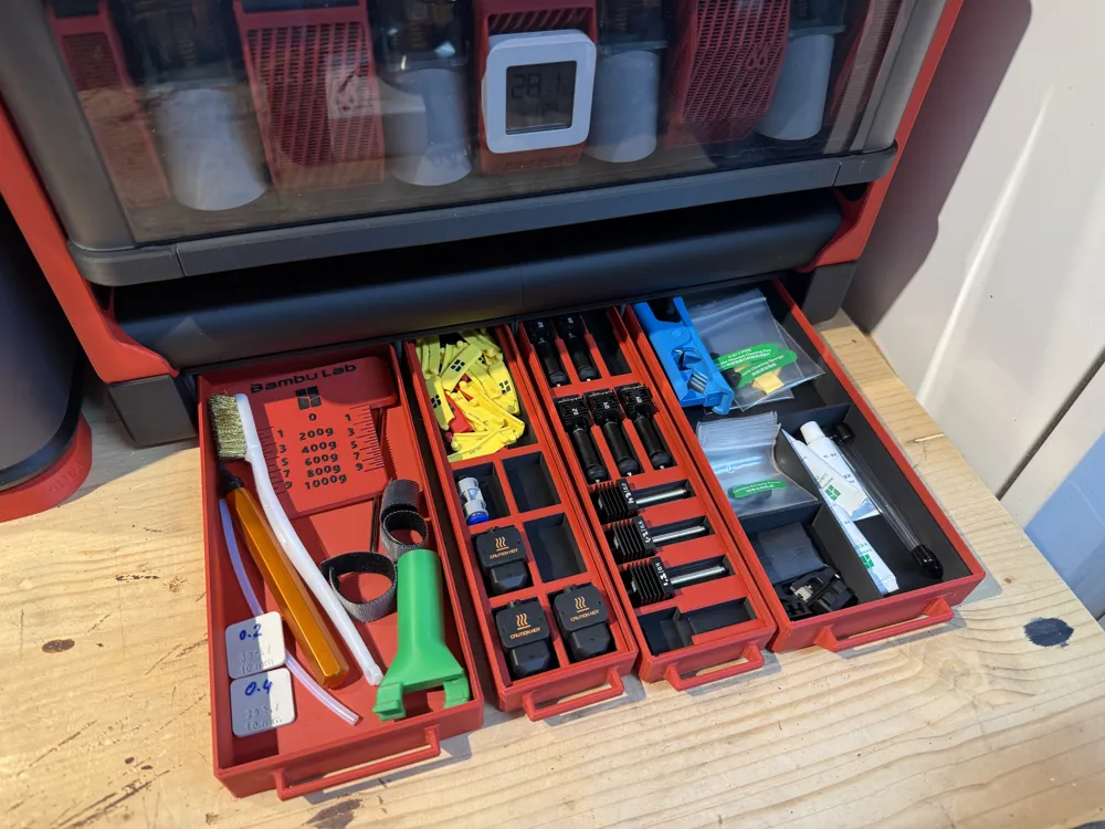 Drawer riser for Flip Flop Dual AMS Stacker - Free 3D Print Model ...
