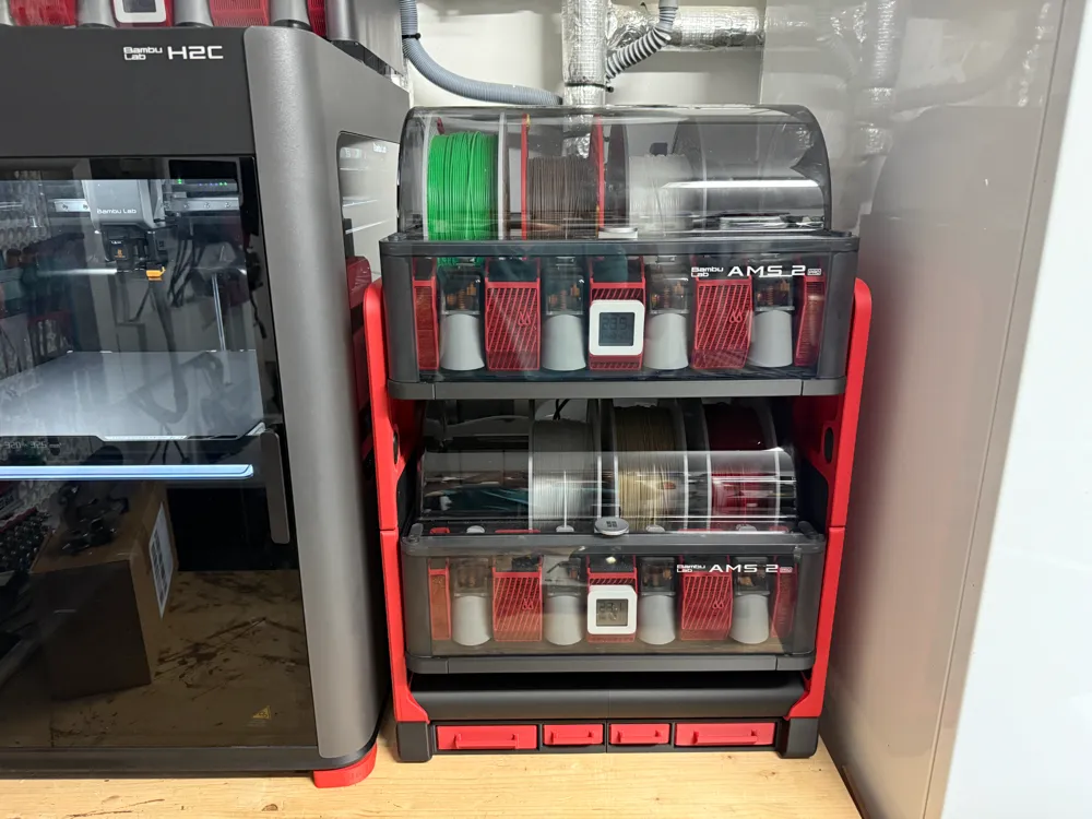 Drawer riser for Flip Flop Dual AMS Stacker - Free 3D Print Model ...