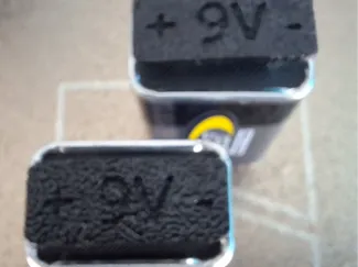 9V battery contact cover