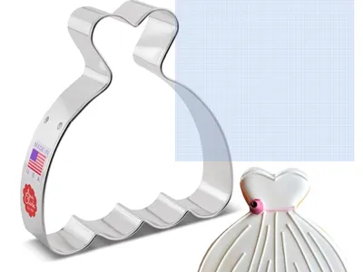 Wedding Ball Gown Cookie Cutter