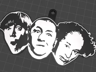 The Three Stooges Keychain