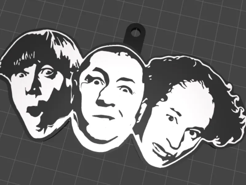 The Three Stooges Keychain