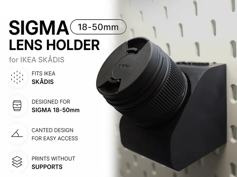 Sigma 18-50 Lens Holder for SKADIS