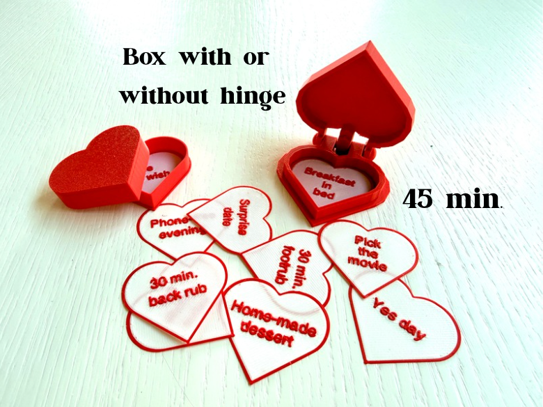 Valentine Coupon Box – Customizable Love Coupons