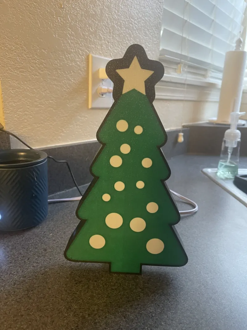 Christmas Tree LED Sign