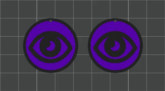 Pokemon Trading Card Game - Psychic Energy Earrings view 2