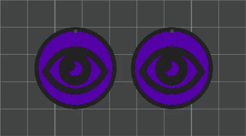 Pokemon Trading Card Game - Psychic Energy Earrings view 2