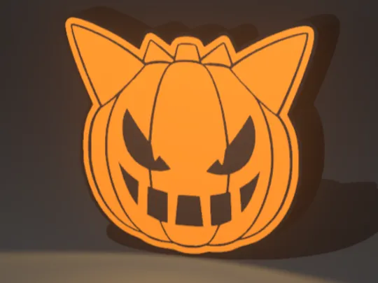 Pumpkin Gengar Lightbox Replica