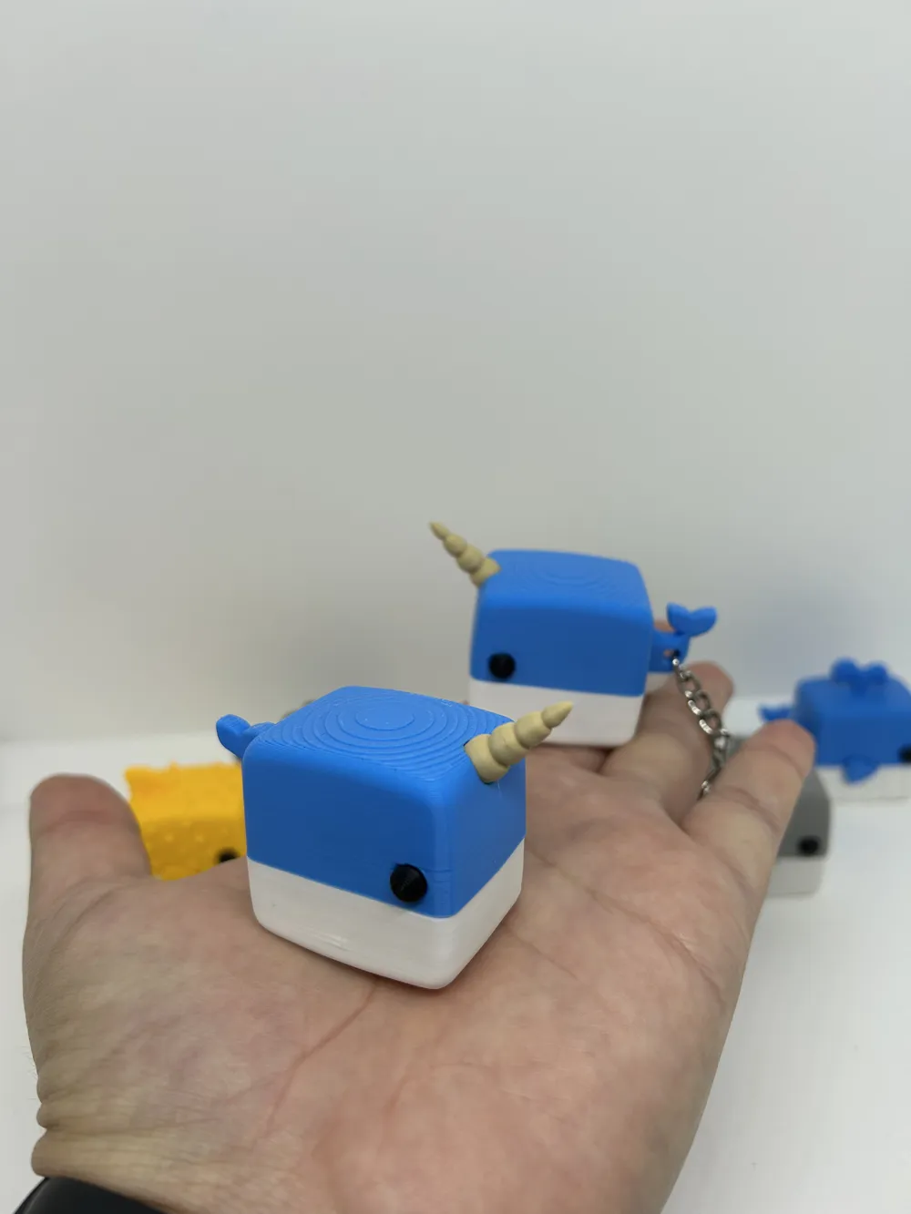 Cubic fish (Narwhal) - No AMS - Dano's toy - Free 3D Print Model ...